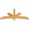 Ekena Millwork Alberta Rough Sawn Timber Gable Bracket, Western Red Cedar, 60"W x 30"H x 4"D x 4"F, 12/12 Pitch GBW060X30X0404ALB00RWR - alternate 5